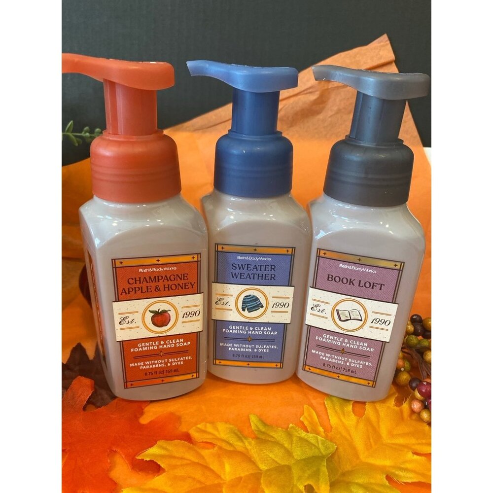 Bath & Body Works Fall Scented Gentle Foaming Hand Soaps-3